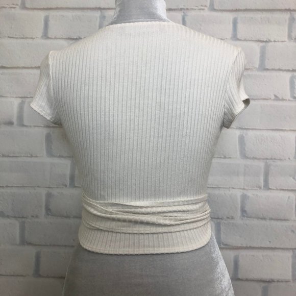 Reformation Cream Wrap Top - Picture 3 of 6